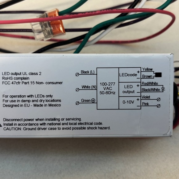 eldoLED ECOdrive 561M Intelligent LED Driver Controller 50W 100-277V AC Lighting - Picture 4 of 6
